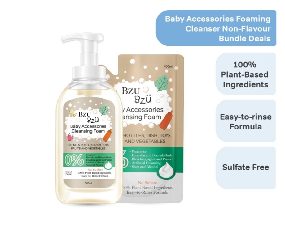 BZU BZU Baby Accessories Foaming Cleanser Non-Flavour With Refill Pack