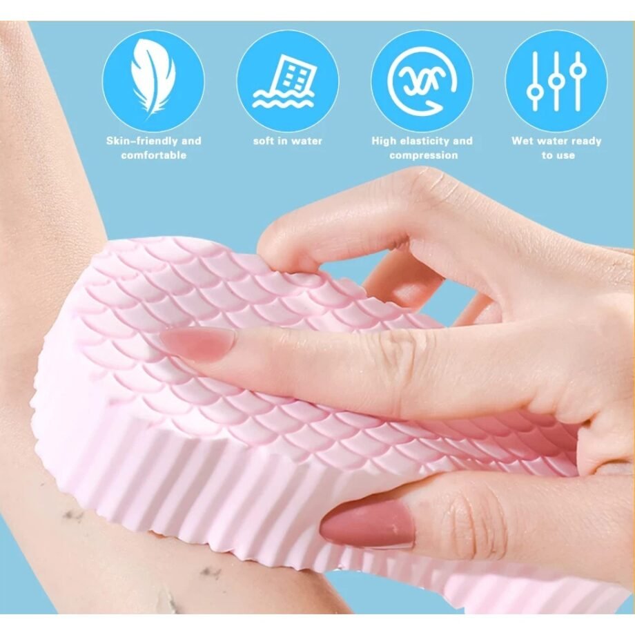 Exfoliate Soft Sponge Body Scrubber For Baby Adults Bath Scrub Sponge Skin Cleaner Dead Skin