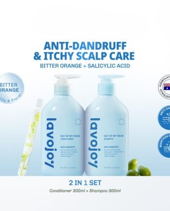 lavojoy Out Of My Head ALL IN 1 Shampoo 300ml + Conditioner 300ml | Anti-Dandruff | Anti-Itching | Nourishing